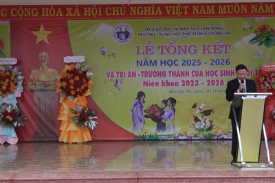 Lễ Tổng kết năm học 2025 – 2026 THPT Krông Nô